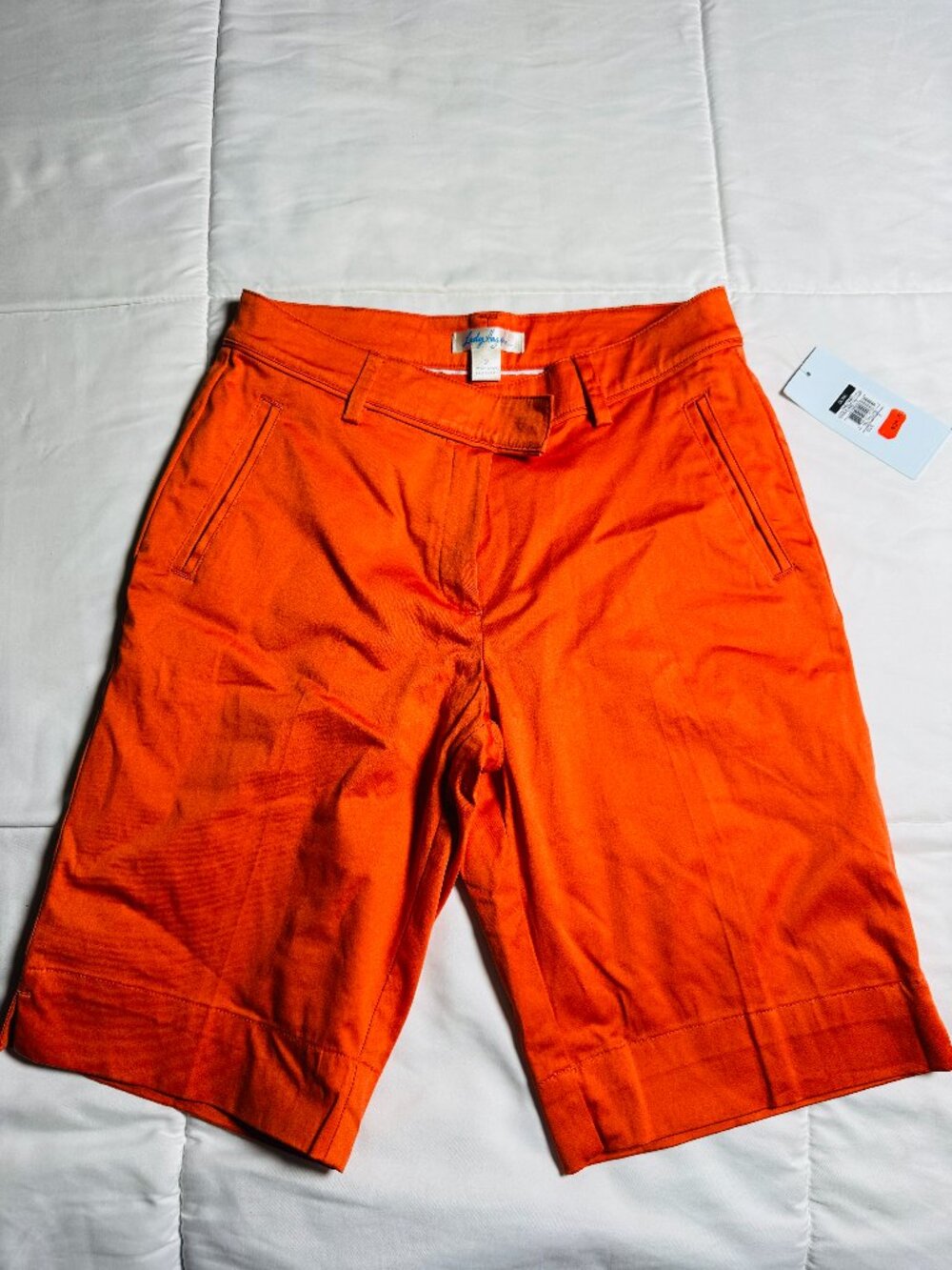NWT Lady Hagen Bangkok Bermuda Shorts Tiger Lily Orange Size 2